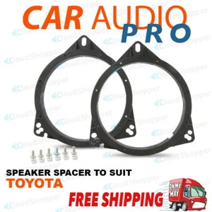2x 165MM SPEAKER SPACER FOR TOYOTA HILUX BLADE FORTUNER RAV4 LEXUS IS250 IS350 - Picture 1 of 4