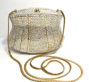 clutsh crystal evening purse wallet vintage - Picture 1 of 7