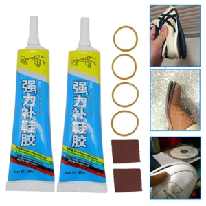 2PC Strong Shoe Glue Sole Repair Adhesive Waterproof for Sneaker Leather Sport - Picture 1 of 11