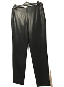 Paule Ka, Paris Black Soft Leather Trousers, Size: Fr 38, Uk 10 - Picture 1 of 10