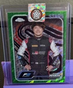 2024 Topps Chrome Formula 1 F1 Logofractor Ritomo Miyata Green 91/99 #26 - Picture 1 of 2