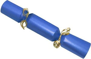 25 Wedding crackers kit. Sapphire with gold ribbon. - Picture 1 of 2