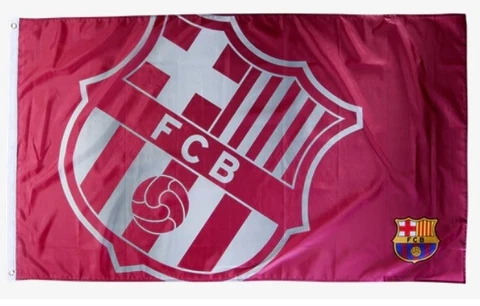 FC Barcelona Stadium Camp Nou Fan Shield Flag Logo 5'x3' Messi Cover
