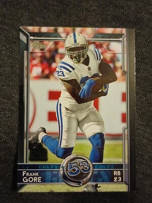 2015 FRANK GORE TOPPS #354 SUPER BOWL 50 PARALLEL FACTORY SET SP CARD COLTS PWE - Image 1 of 2