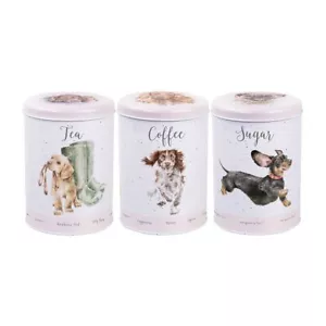 Wrendale Designs A Dog's Life Tea, Coffee and Sugar Canisters - New Home Gifts - Picture 1 of 1