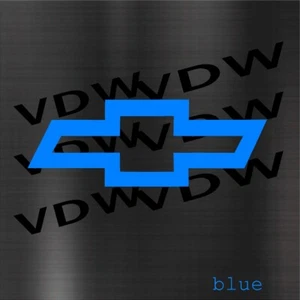 x2 Chevy Bowtie Sticker Chevy Bowtiel deca- Chevrolet Bowtie Decal Sticker 5" - Picture 1 of 24