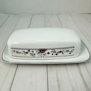 Floral Covered Butter Dish Claremont Fine Porcelain China Japan - Picture 1 of 10