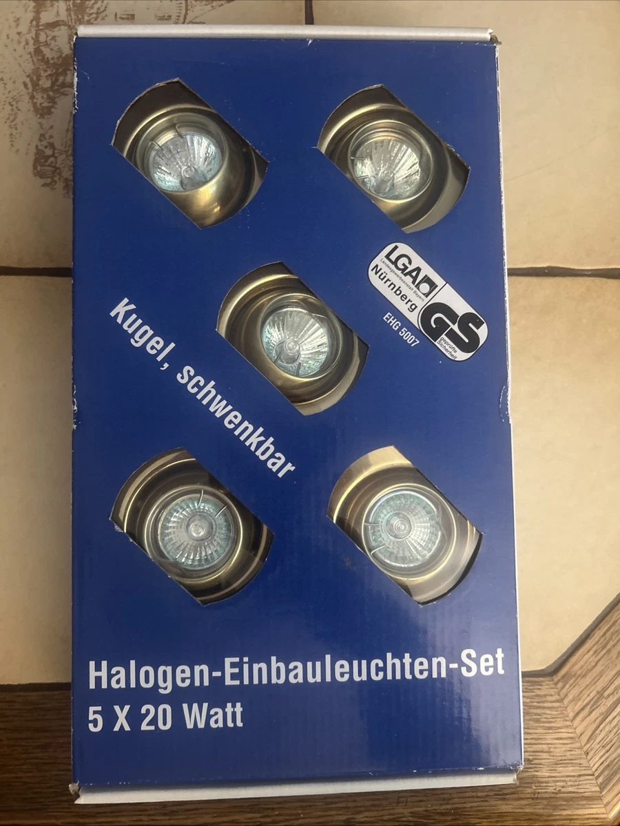 HEITRONIC Einbauleuchte Eckig In Edelstahl Für GU5.3 – Max. 35W, IP20, Ideal Für Decken- Und Akzentbeleuchtung