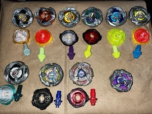 Beyblade X 9-Beyblade Bundle + Bonus Blade & Left Spin String Launcher | Used - Picture 1 of 4