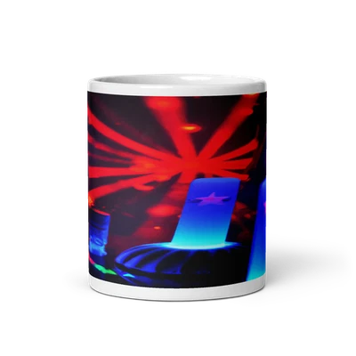 Galactic New Year's Eve 11oz Mug for Space-age Parties with Laser Light Shows - Image 1 of 3