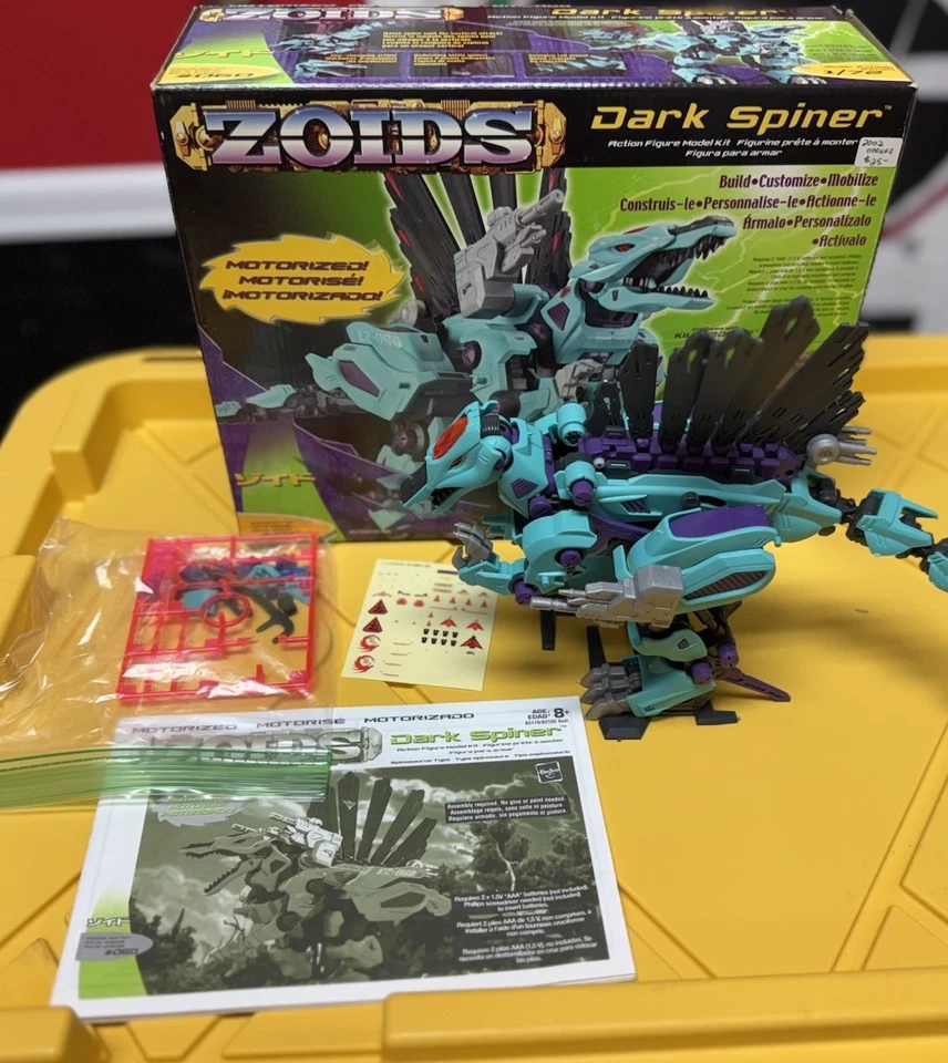2001 Hasbro ZOIDS Dark Spiner #60 1:72 Scale Model w/ Motor Dinosaur Works - Image 1 of 4