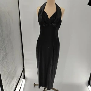 Vtg Y2K Ann Taylor Real Silk Dress XS Halter - Picture 1 of 12