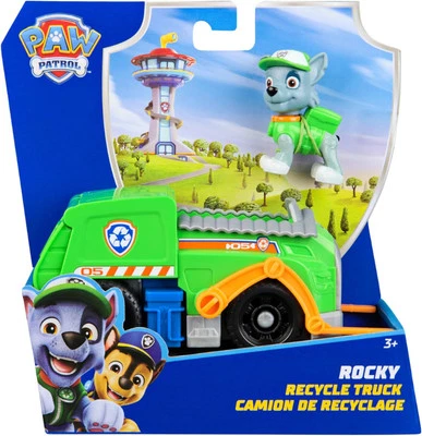 Paw Patrol Veicolo Camion per la Raccolta di Rifiuti di Rocky, Spin Master 60... - Immagine 1 di 2