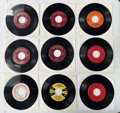Lot of (9) Tony Bennett 45 RPM Records - Lot #6 - Image 1 of 2