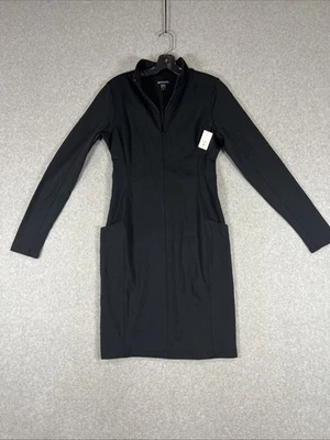 Athleta Delancey Skyline Black UPF 50+ Sculptek Dress Long Sleeves Size M - Image 1 of 4