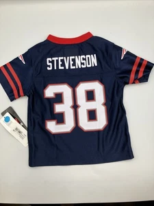NFL NEW England Patriots Jersey Shirt #38 Stevenson Youth Toddler 2T - NEW - Foto 1 di 6