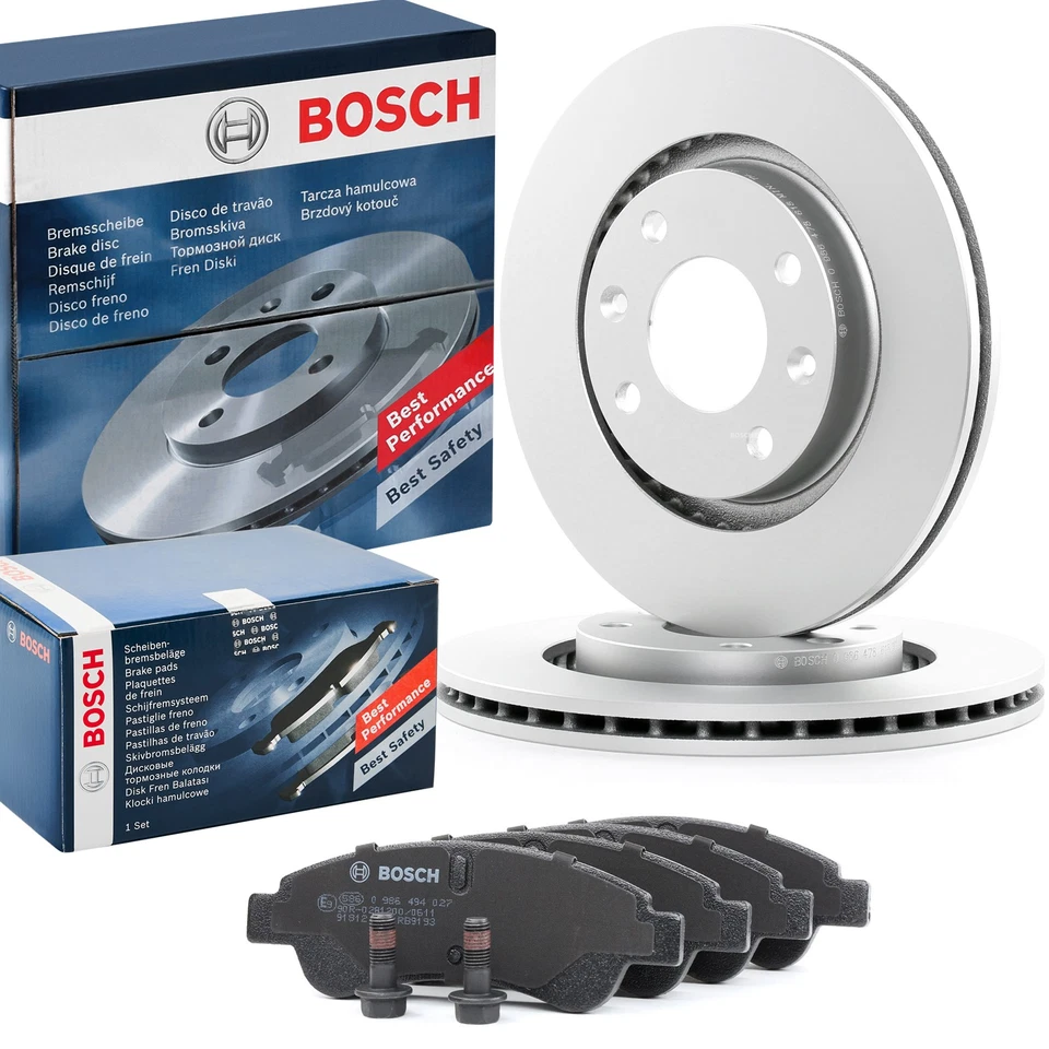 BOSCH Bremsenset Vorne Bremsscheiben Beläge Satz für OPEL Corsa F für DS DS 3