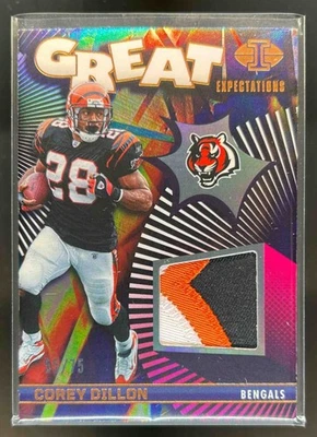 2024 Illusions Corey Dillon Great Expectations Patch Bronze #55/75 Bengals - Image 1 of 2