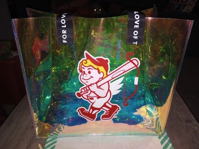 Бейсболизм Купидон День святого Валентина прозрачный многоразовый сумка с короткими ручками - для любви к игре - Изображение 1 из 4