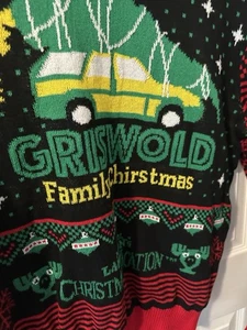 National Lampoon Mens Griswold Family Christmas Vacation Holiday Sweater Size XL - Bild 1 von 3