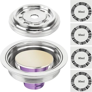 Reusable Coffee Capsule Adapter for Nespresso Vertuo Machines, Stainless Steel C - Picture 1 of 12