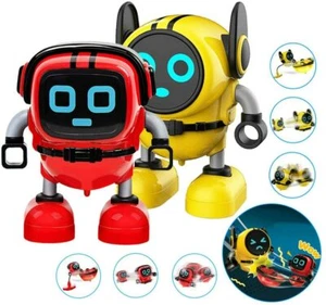 Paquete de 2 Juego de Novedad Juguete Spinning Top Robot Set, Giroscopio de Batalla Pull Back Car, - Imagen 1 de 7