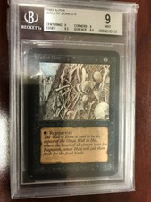 MTG Alpha Wall of Bone BGS Graded 9 Mint