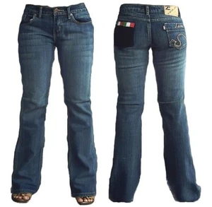 SEVEN STAR JEANS Sexy MISS ITALIA LATIN Stonewash Boot Cut Model g.26/32 D:34/36 - Picture 1 of 1