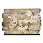 Blüten Schlüsselbrett Hakenleiste Landhaus Shabby chic aus Holz 30x20cm