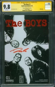 The Boys 1 CGC SS 9.8 Darick Robertson 2nd Print Red Foil Ed Sketch Cover - Picture 1 of 2