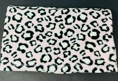 Manta de bebé Cutie Pie rosa negro leopardo estampado animal guepardo polar 2012 Lovey Foto 1 de 4