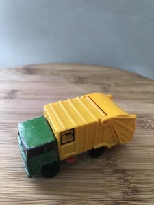 Matchbox Superfast Refuse Truck No. 36 State City Green Yellow 1979 China - Picture 1 of 10