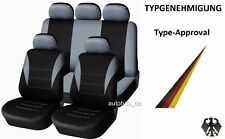 Sitzbezug Grau Komplettset Sitzbezüge Schonbezüge mit ABE passend für Volvo 