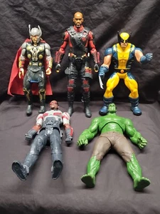 DC & Marvel Action Figures Thor, Deadshot, Wolverine, Falcon, Hulk - Picture 1 of 11