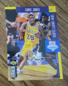 Eddie Jones 1994-95 Collector's Choice International German Gold Signatures #415 - Picture 1 of 2