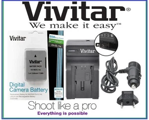 Hi Capacity Vivitar 2300 mAh EN-EL14a Li-Ion Battery & Quick Charger For Nikon - Picture 1 of 4