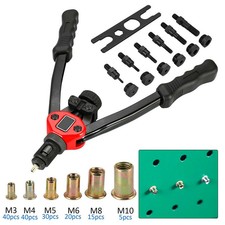 150stk M3-M10 Nietmutternzange Set Nietmaschine Gewinde Nuss Nieten Werkzeug