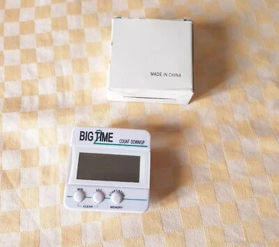 Timer elettronico contaminuti digitale LCD da cucina BIG TIME con magnete - Immagine 1 di 4