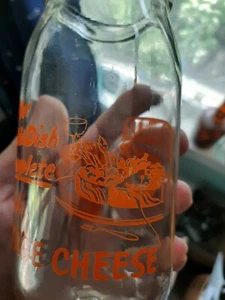 WENDER & WESCOITT ORANGE PYRO GLASUR HÜTTENKÄSE GLAS "IHR GENUSSGERICHT" - Bild 1 von 6