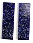 2 pcs. Raffir® .187" Blue Spikey 1.7" x 5.7" Knife Handle Material Scales