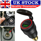 For BMW Ducati Triumph Motorcycle QC3.0 USB PD Charger Hella DIN Plug-Socket UK