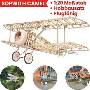 Sopwith Camel Slow Flyer Baukasten RC Flugzeug Bausatz Holzbaukasten Flugzeug - Bild 1 von 8