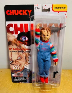 NUEVO Mego Monsters Chucky 8" Figura de Acción 14 Pts Articulación Terror - Imagen 1 de 3