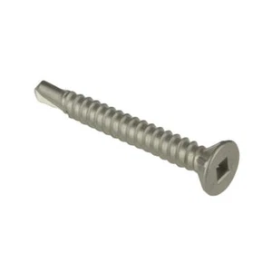 Qty 5 Countersunk 10g-16 x 40mm Metal Self Drilling Decking Screw Stainless 410 - Picture 1 of 5