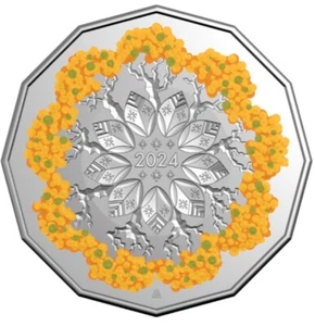 Australia 50c UNC Coin 2024 Christmas Festive Florals (in Random Card Colour) - Imagen 1 de 8