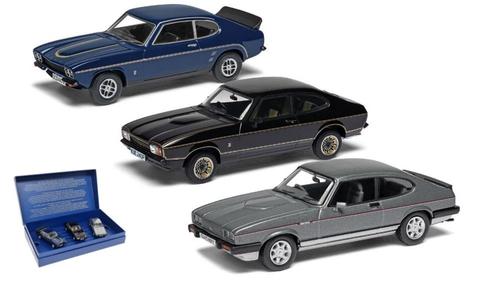 3 MODELLINO AUTO STATICO VANGUARDS FORD CAPRI SPORTING TRILOGY COLLECTION 1:43 - Immagine 1 di 4