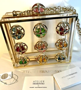 New £590 ATELIER SWAROVSKI x MARY KATRANTZOU Clutch Crossbody Bag / Handbag - Picture 1 of 18