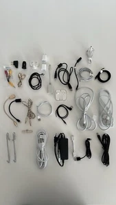 PAKIET KABLI ŁADUJĄCYCH USB MICRO LIGHTNING APPLE SAMSUNG AUDIO CINCH 220V TOP - Zdjęcie 1 z 13