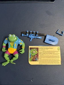 Genghis Frog - 1989 Vintage TMNT - Mutant Ninja Turtles A COMPLETE With Card - Picture 1 of 6