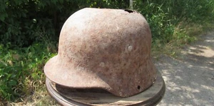 Elmetto tedesco reliquia originale-autentico WW2 WWII Wehrmacht #189 - Foto 1 di 11